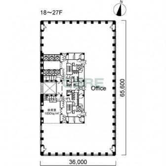18階〜27階 平面図