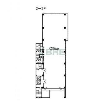 2階〜3階 平面図