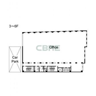 3階〜6階 平面図