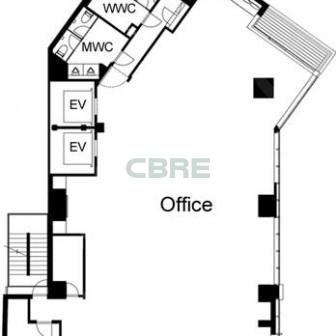 3階〜13階 平面図
