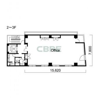 2階〜3階 平面図