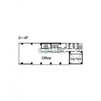 2階〜4階 平面図