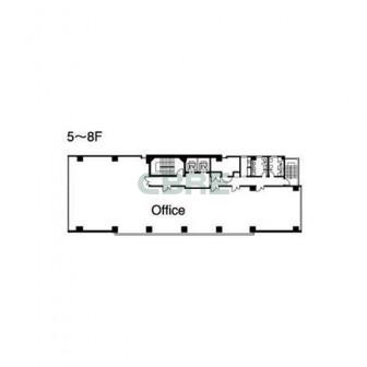5階〜8階 平面図