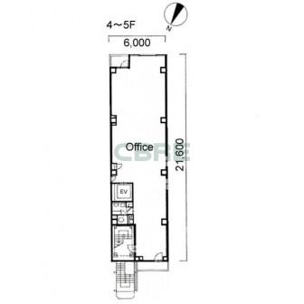 4階〜5階 平面図