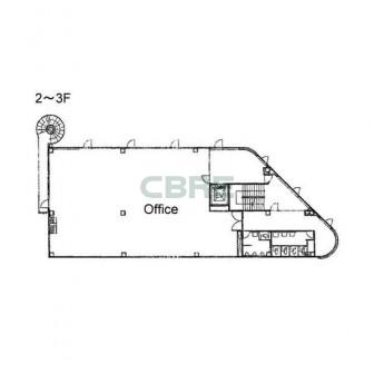 2階〜3階 平面図