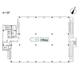 4階〜5階 平面図