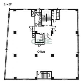 2階〜5階 平面図