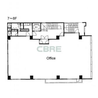 7階〜8階 平面図