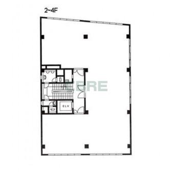 2階〜4階 平面図