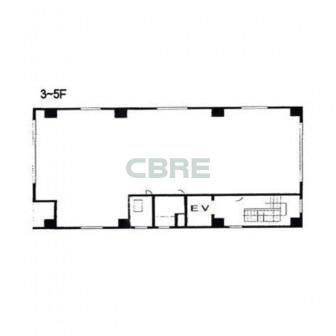 3階〜5階 平面図