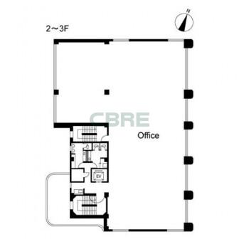 2階〜3階 平面図