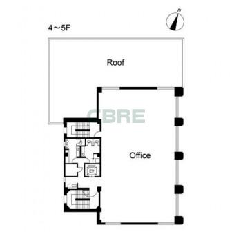 4階〜5階 平面図