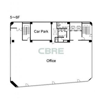 5階〜6階 平面図