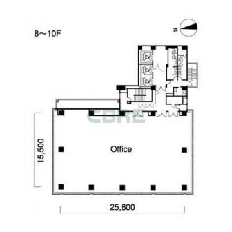 8階〜10階 平面図
