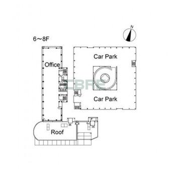 6階〜8階 平面図