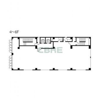 4階〜6階 平面図