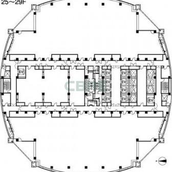 25階〜29階 平面図