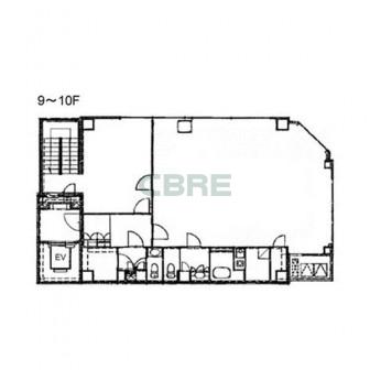 9階〜10階 平面図