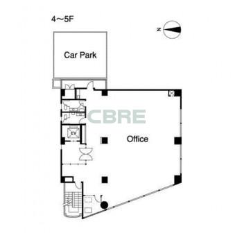 4階〜5階 平面図
