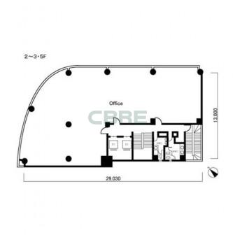 2階〜3階 平面図
