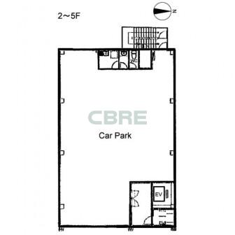 2階〜5階 平面図