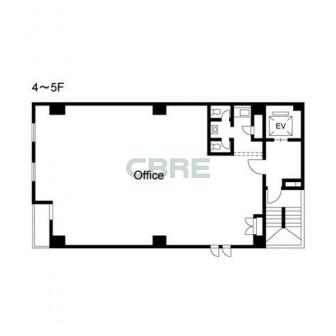 4階〜5階 平面図