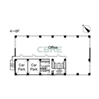 4階〜6階 平面図