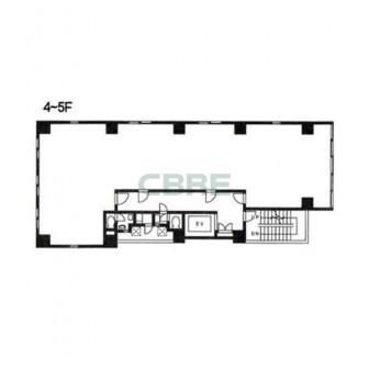 4階〜5階 平面図