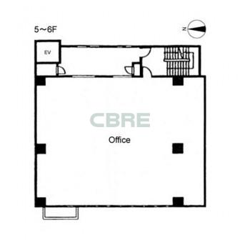 5階〜6階 平面図