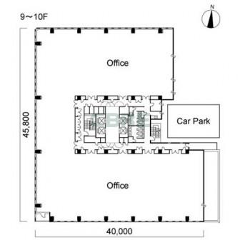 9階〜10階 平面図