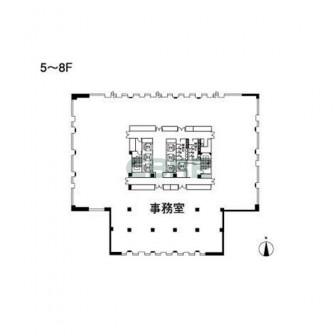 5階〜8階 平面図