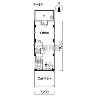 7階〜8階 平面図