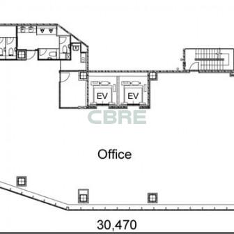 3階〜8階 平面図