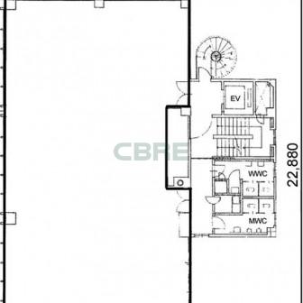 4階〜6階 平面図