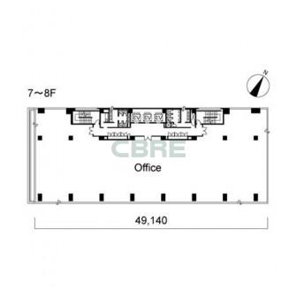 7階〜8階 平面図