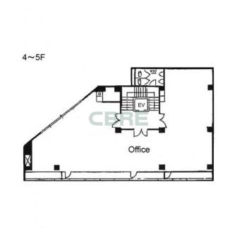4階〜5階 平面図