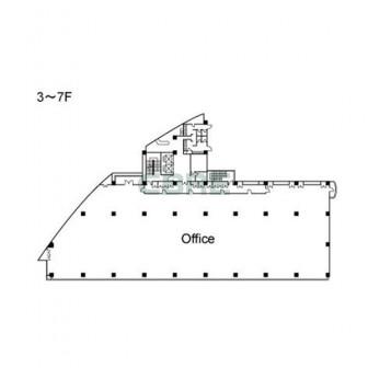 3階〜7階 平面図