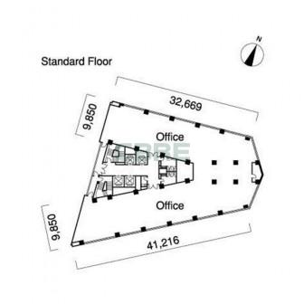 11階〜16階 平面図