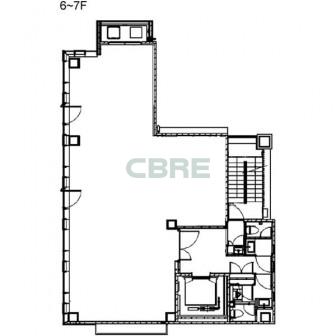 6階〜7階 平面図