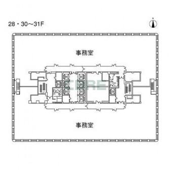 28階〜30階 平面図