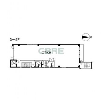 3階〜5階 平面図