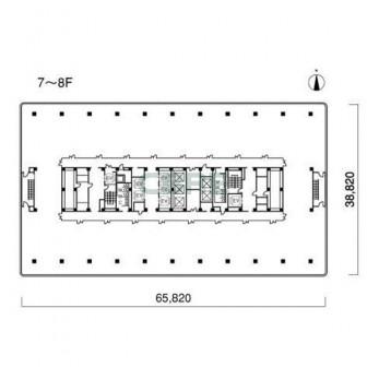 7階〜8階 平面図