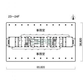 23階〜24階 平面図