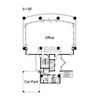 5階〜6階 平面図