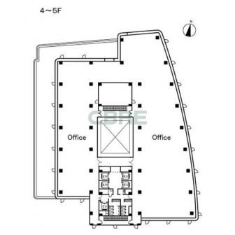 4階〜5階 平面図