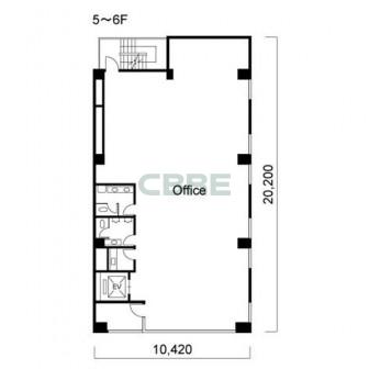 5階〜6階 平面図