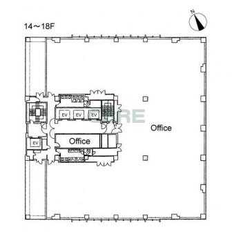 14階〜18階 平面図