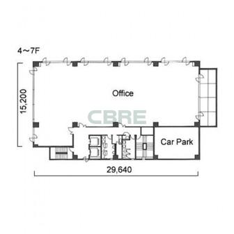 4階〜7階 平面図