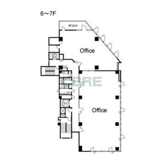 6階〜7階 平面図