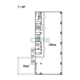 7階〜8階 平面図